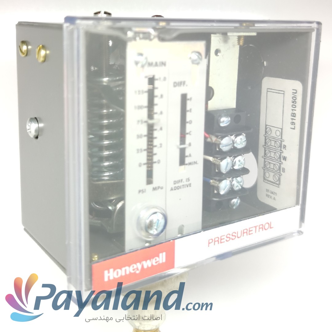 پرشرسوئیچ هانیول10 بارتدریجی (مکانیکی)( 150PSI - 5 ) تیپ L91B 1050