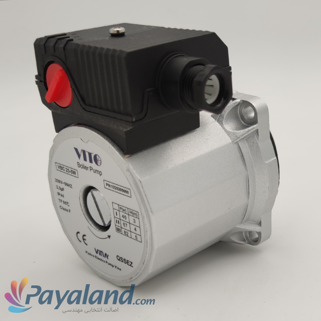 پمپ شوفاژ پکیجی سه دور ویتو VITO مدل VBC 25-5 W